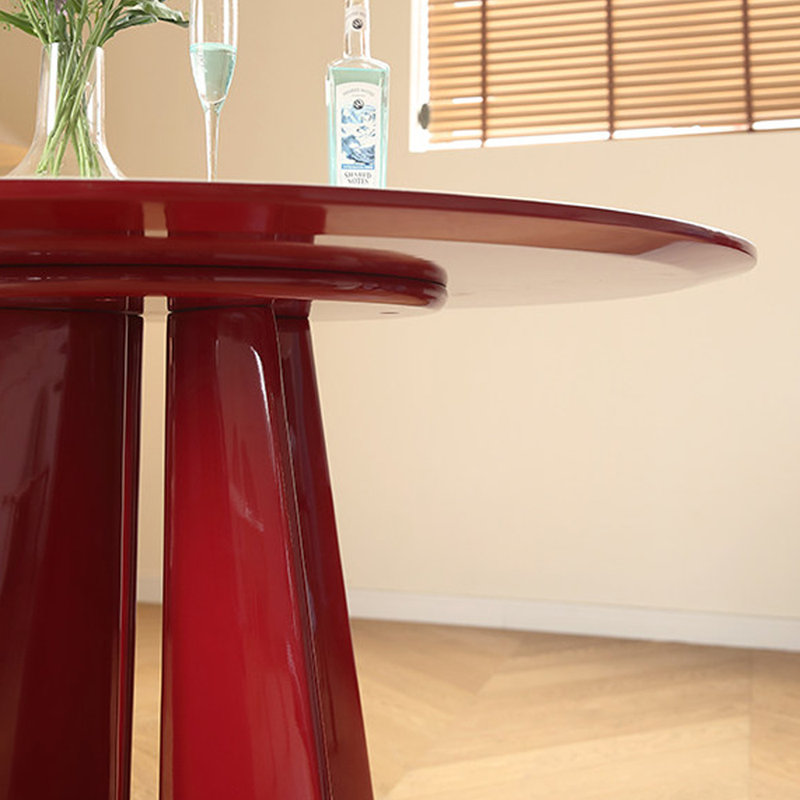 Table ronde moderne et minimaliste multifonctionnelle, H 29,52 po x L 43,3 po x l 43,3 po