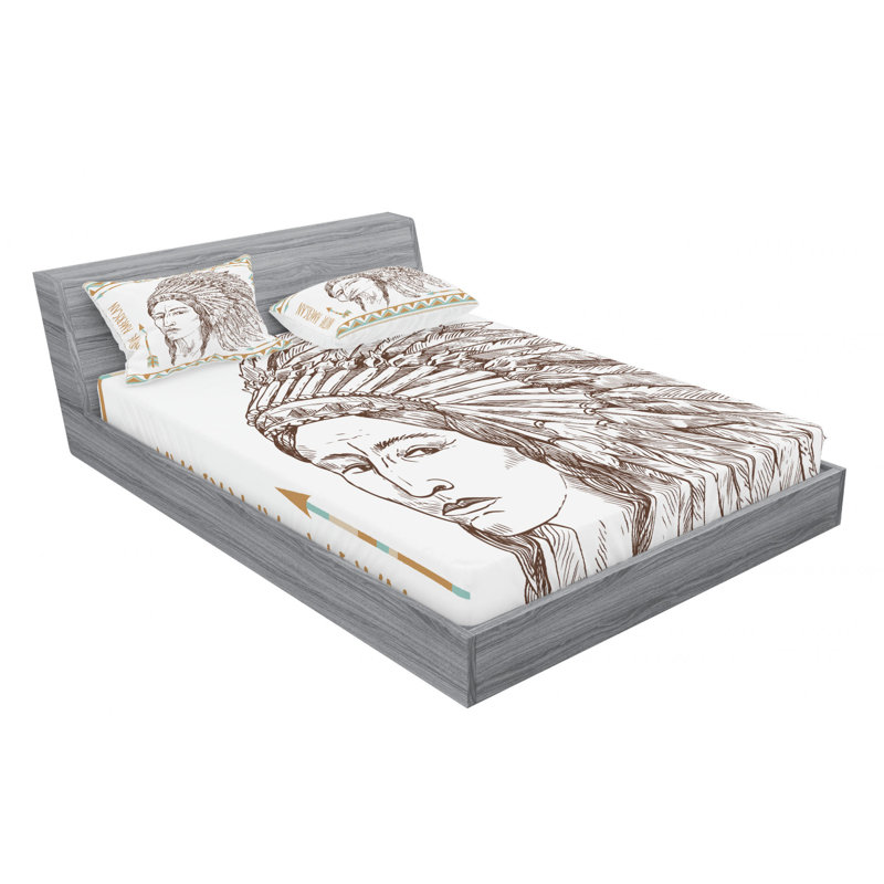 Microfiber Sheet Set, Queen Sheet Set with Fitted Sheet