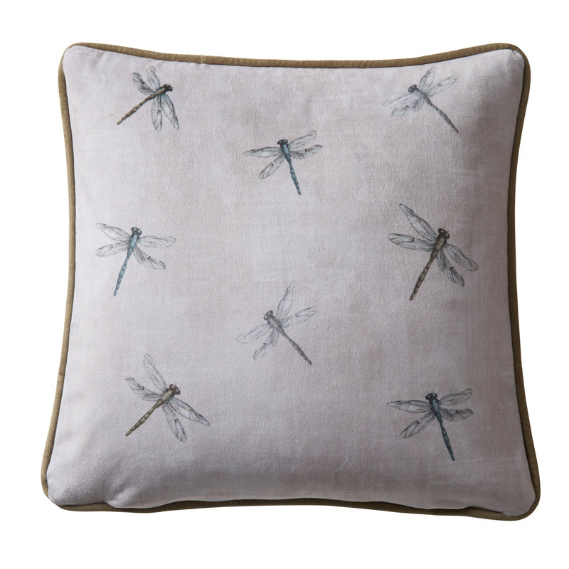 Melker Animal Print Square Cushion, Wine