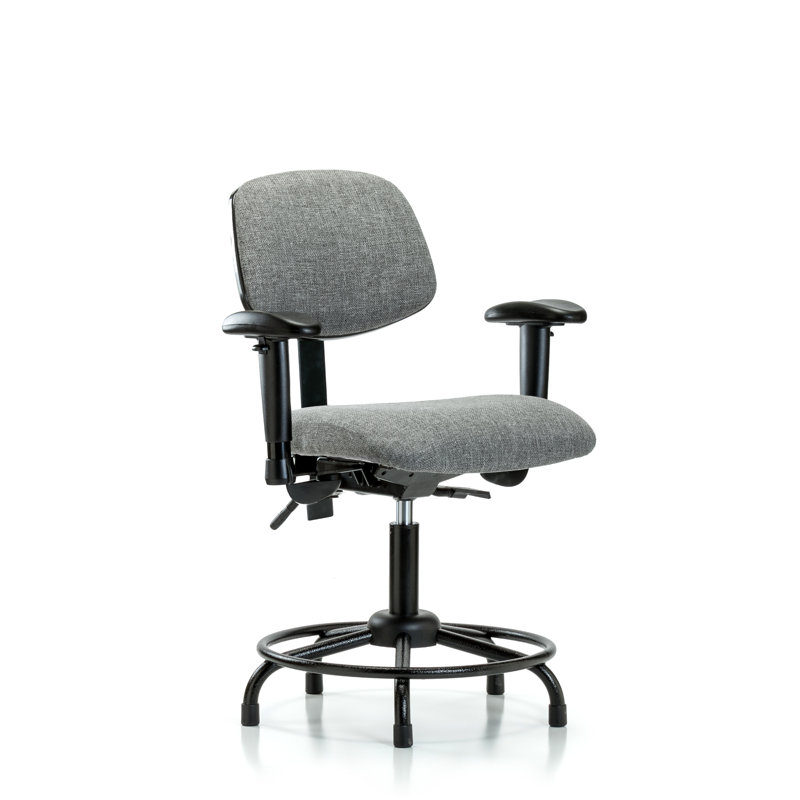 Niamh Drafting Chair, Black, Not Included, Yes