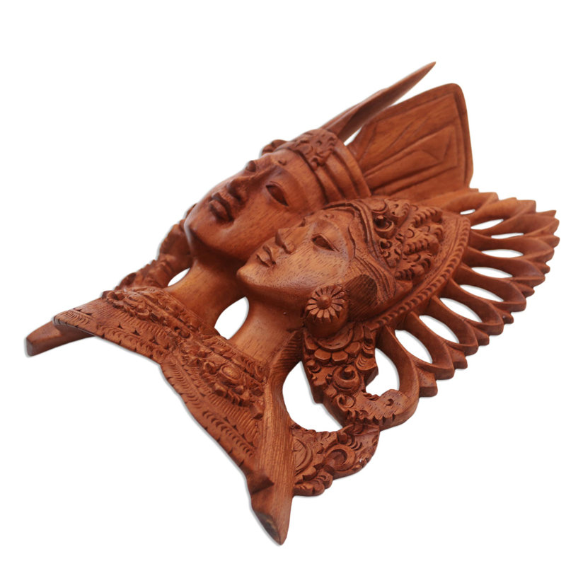 Décoration murale en bois kecak