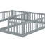 Double Floor Bed With Fence, Guardrails-1897083944