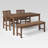 Bictor 4 - Person Patio Dining Set Umbrella Hole Included Rectangular Table-90563278