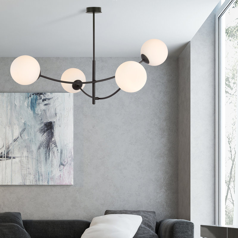 4 - Light Sputnik Chandelier, White