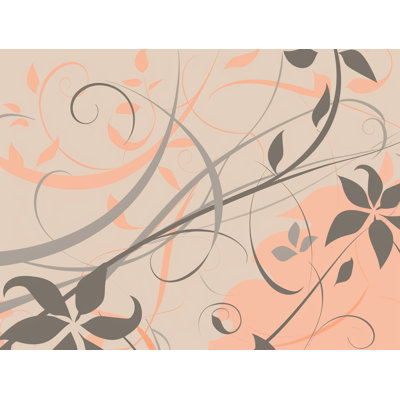 Floral Nature Illustration Cotton Blend Comforter