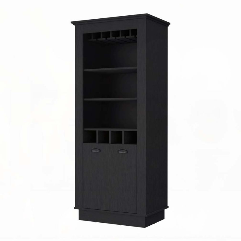 Armoire-bar 4 bouteilles Tyler, Noir