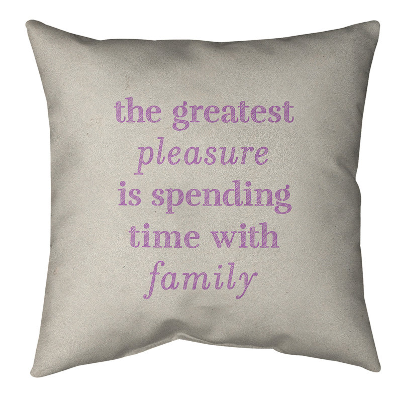 Coussin de sol, 28 po x 28 po, Blanc / violet