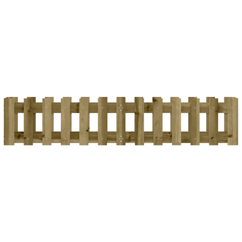 Washtenaw Wood Raised Garden Bed, 11.8" H x 59.1" W x 11.8" D, Green