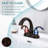Bathroom Faucet 2-Handle Oil Rubbed Bronze With Aerator, Swan Style 4-Inch Centerset Vanity Sink With Pop-Up Drain And Supply Hoses