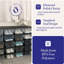 Ensemble de bacs de rangement en plastique 6 pintes Snaplock