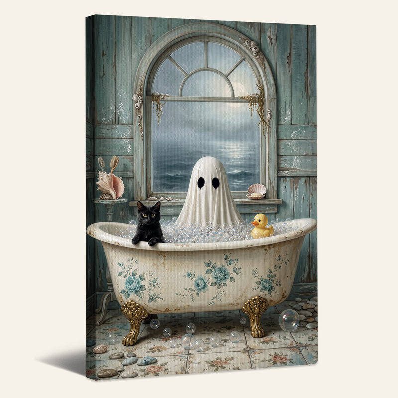 Art mural sur toile Halloween, 24"H x 18"W