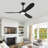 3 Blade High Wind Power Ceiling Fan With Dc Motor,6 Speed, Timer, Reversible & Energy Saving ,ideal For Bedroom, Living Room - Quiet Modern Design-1357306739-1357153132