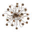 Lustre sycomore de 54 po de largeur 22 lumières