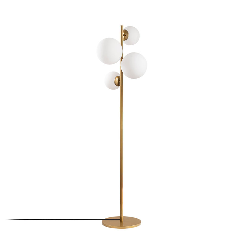 Lampe sur pied à branches 64 "Okamoto, Or