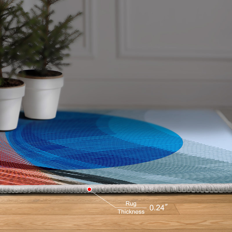 Tapis tissé à la machine Ephemeral Sunset