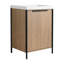 24" Freestanding Bathroom Vanity With Resin Sink & 2 Soft-Close Cabinet Doors (KD-Packing)-1267607646
