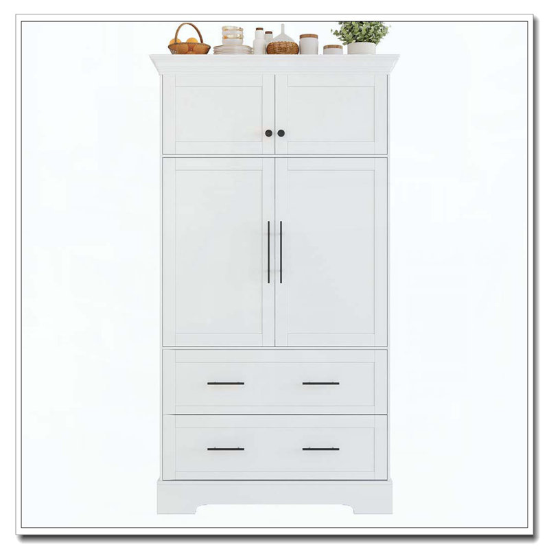 Armoire de rangement Farmry, Blanc