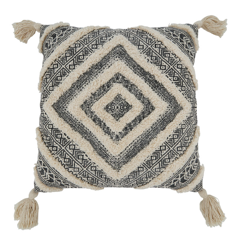 Aidy Collection Tassels Cotton Pillow Cover