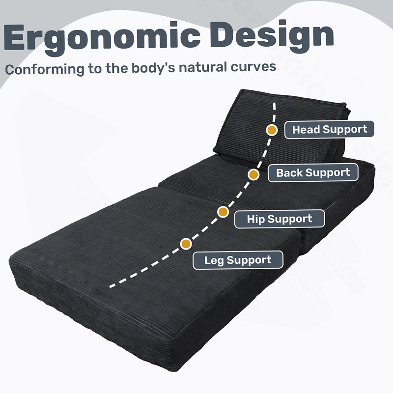 Folding Sofa Bed With Pillow