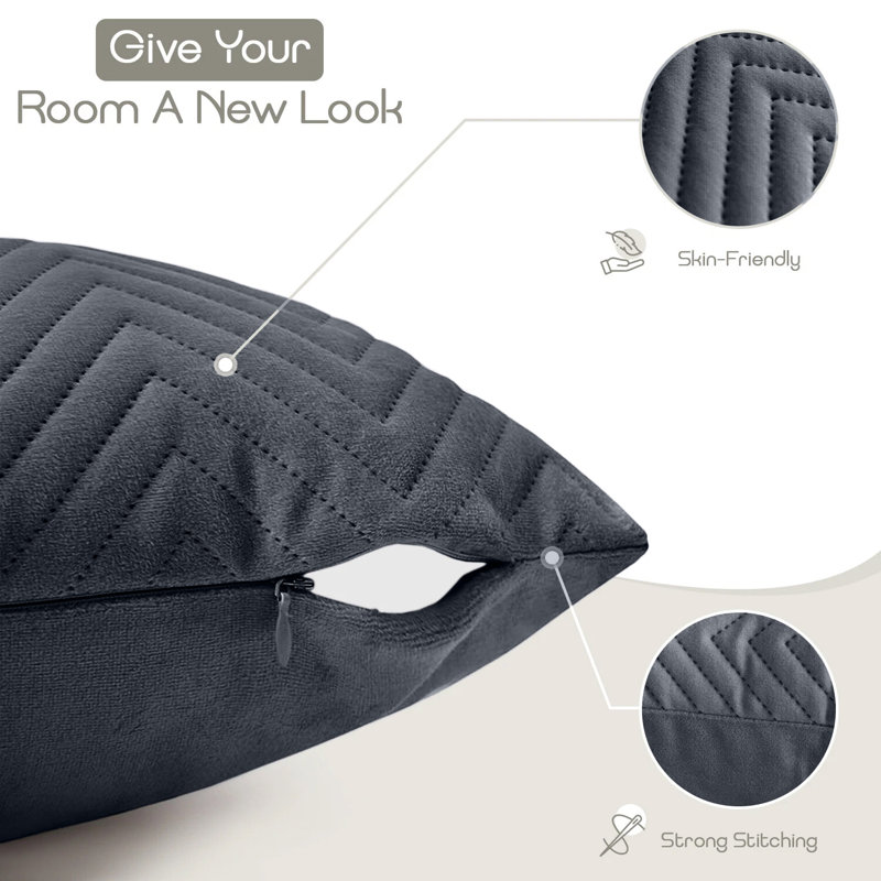Square Throw Cushion Pad, Black