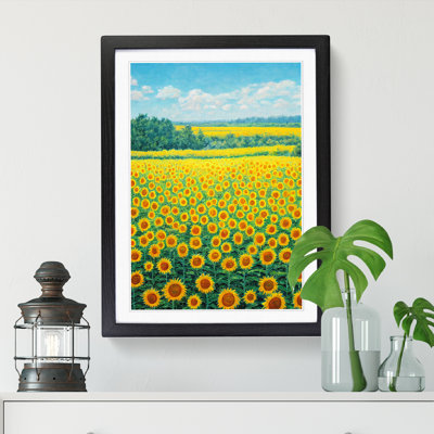 Sunflower Field Painting Vol.7 1 Piece Wall Art