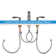2PCS 8" Sink Faucet,Widespread Zinc Alloy+Plastic 3 Hole, Pop Up Drain and cUPC Lead-Free Hose