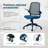 Ergonomic Mesh Office Chair with Flip-Up Arms, Adjustable Lumbar Support, Rocking Function & SGS Class 3 Gas Lift – Modern Swivel Task Chair for Home Office, Study & Computer Desk-151099565-151099555