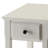 Transitional White Accent Table With Shelf - Blending Seamlessly Into Interior Designs Storage Styles-1860406929