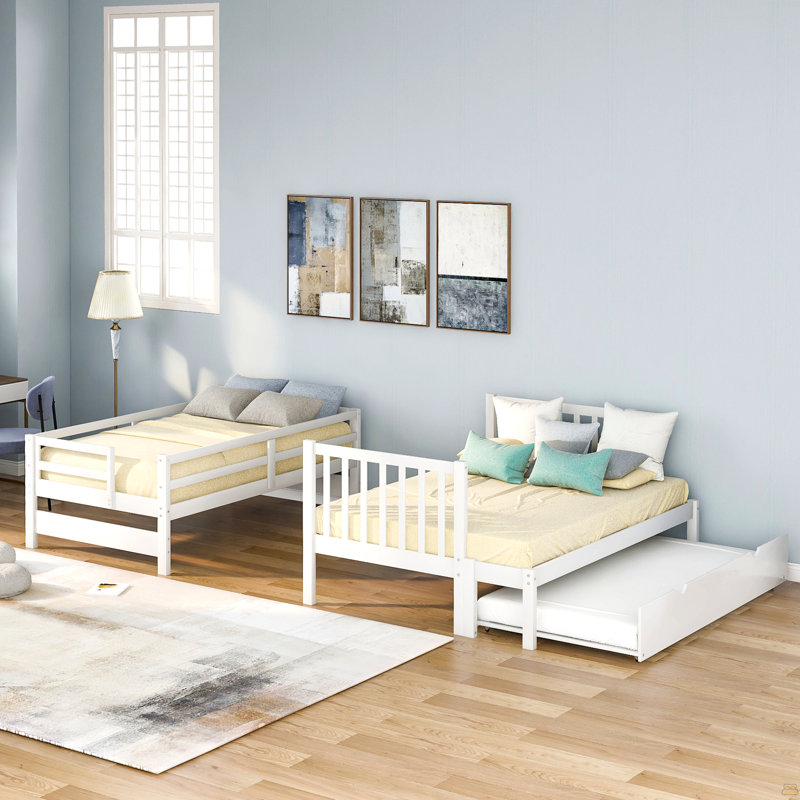 Twin Over Full Bunk Bed With Twin Size Trundle