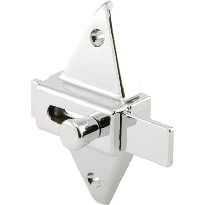 Loquet coulissant, trous de 2 3/4 po, construction moulée sous pression, chrome (paquet simple)