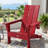 Maillet 2 Person Outdoor HDPE Folding Adirondack Chairs With Cell Phone Stand (Set Of 2)-123349696