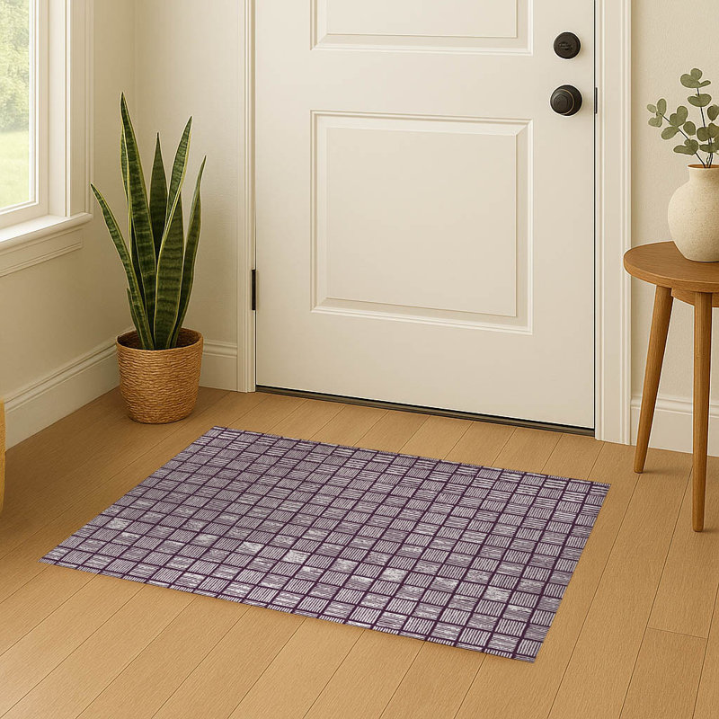 Paillasson Tally Blocks, Aubergine, L 36 po x L 60 po
