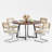 Mid Century Modern Round Dining Table Set for 4-6-937416082-937416083-912935480