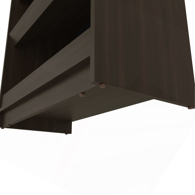 Range-chaussures autoportant à 3 niveaux avec tablettes ouvertes pour vestibule ou garde-robe