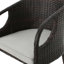 Tabourets de bar ergonomiques en PE avec coussins imperméables pour l'extérieur