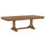 Table de salle à manger rectangulaire extensible Brokaw Warm Heritage en chêne massif