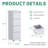 Makeace 15.2"W 4-Drawer Locking Metal Vertical Filing Cabinets with Rolling Casters-124549715-93263704