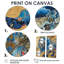 Féroce lion sur or chinois rétro - grand art mural asiatique-376902016-376902017-376902075
