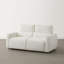 Causeuse inclinable en polyester de 78 po avec repose-tête et repose-pieds en polyester-220344888-220344887