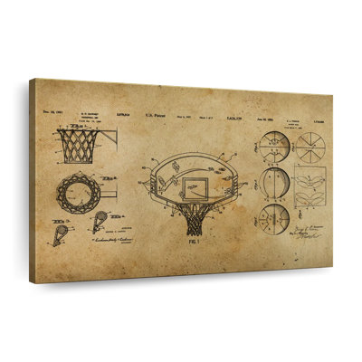 Basketball Brevet Compilation sur toile