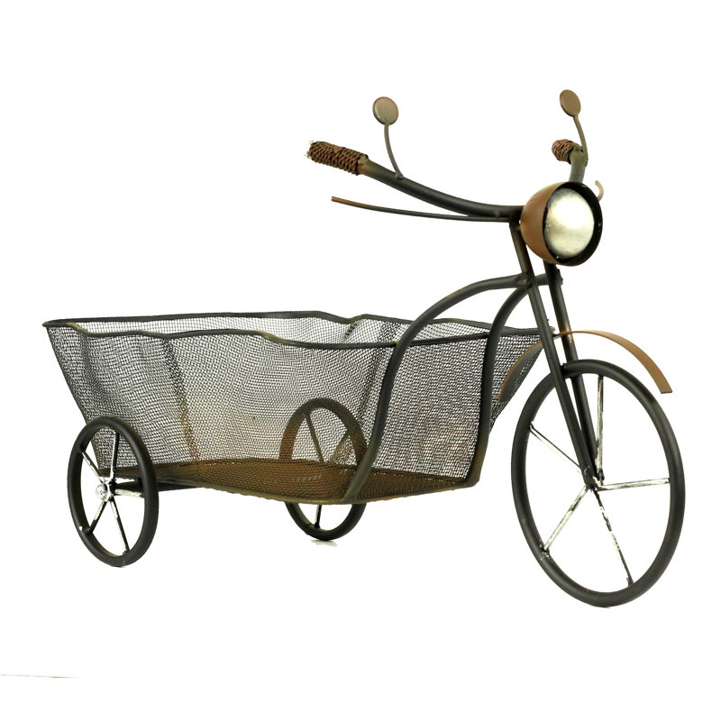Support pour plante de vélo en grillage métallique