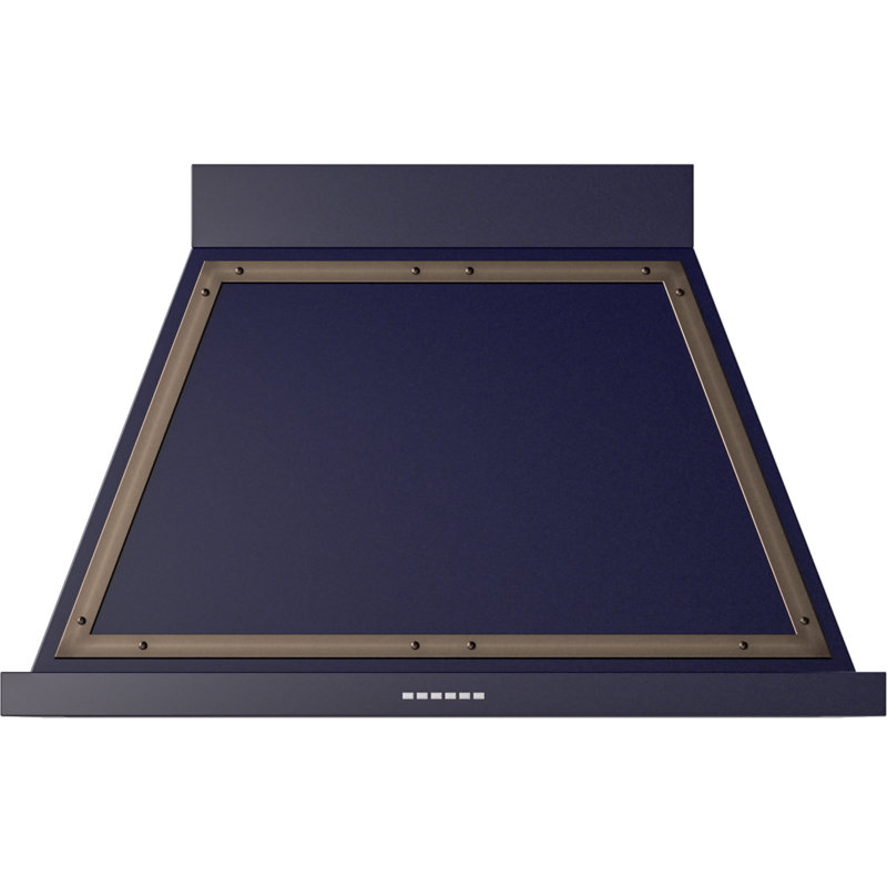 Hotte murale 40 pouces avec 600 PCM ILLES Nostalgie II Series Noblesse, Bleu minuit / bronze