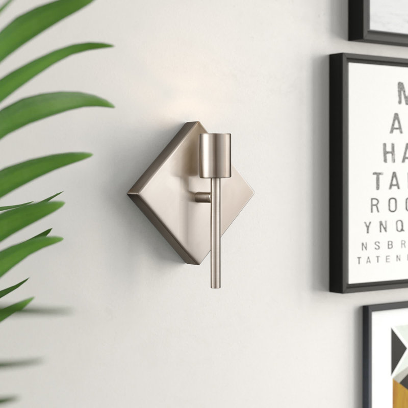 Enne Wall Sconces, Satin Nickel