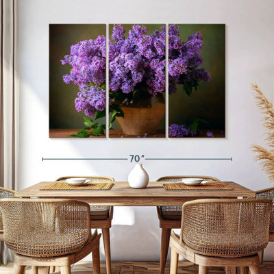 Vase Harnek de lilas mauves