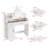 Adlai 42 in White Makeup Vanity with LED Round and Outlet