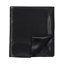 Drap de luxe divisé 7 pièces en satin 100% satin noir, texture douce et lisse, 1 plat, 2 ajustés, 4 taies d'oreiller froissées, doux,