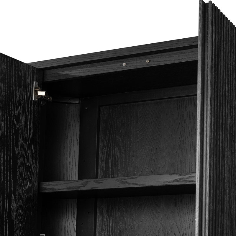 Delphi Cabinet-Desert Oak, Cerused Black Oak