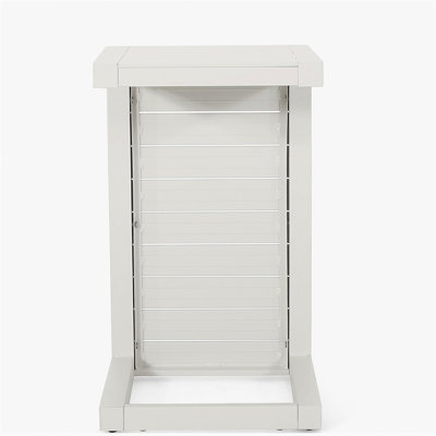 TABLE CAPE CORU ALU EN FORME DE C BLANC