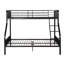 Lit superposé en métal Space avec structure de base robuste bronze industriel pour lit simple TG