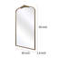 Miroir de plancher pleine longueur en métal